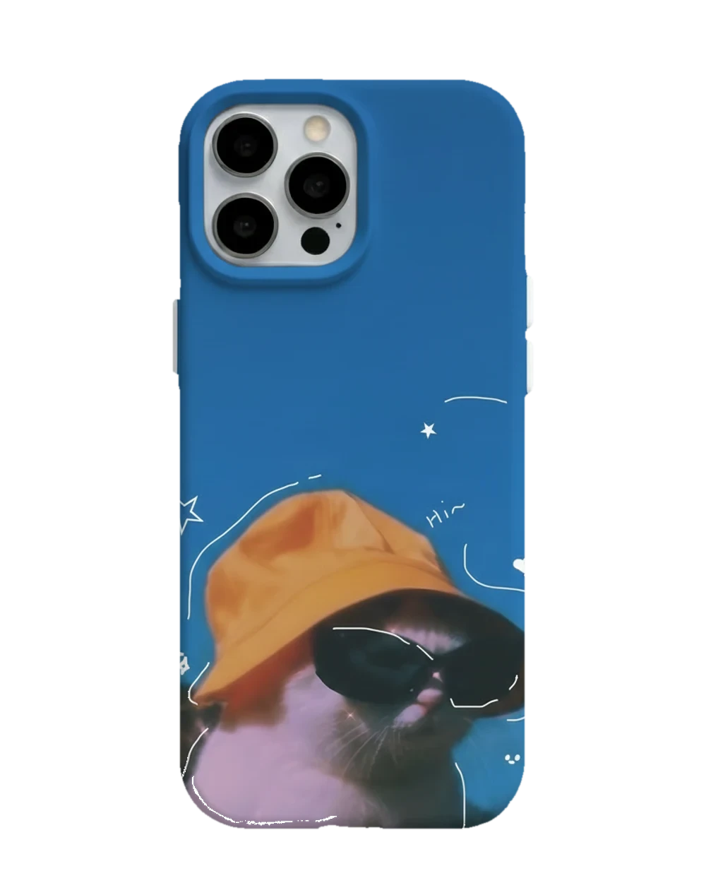 Sarı Şapkalı Kedi telefon kılıfı