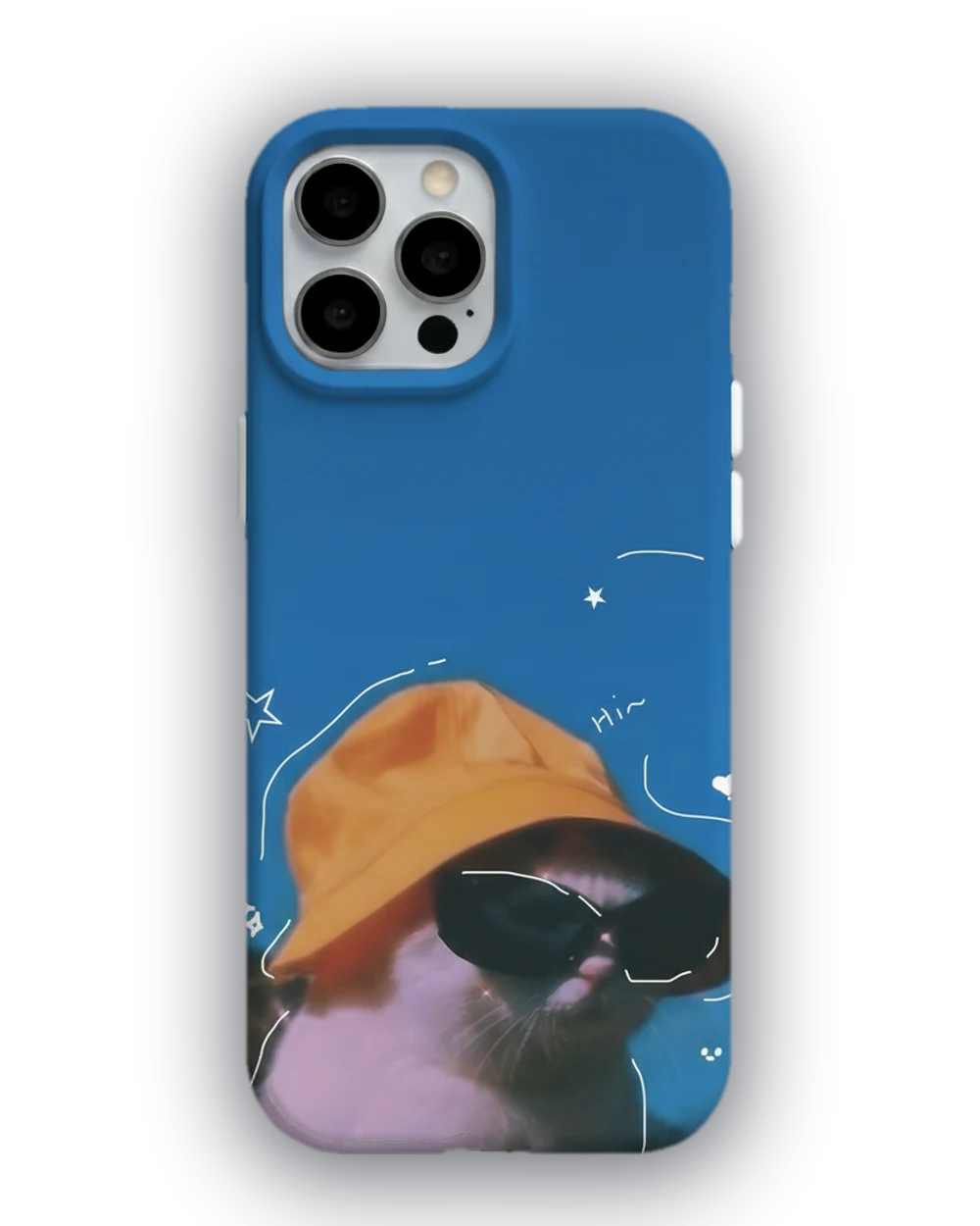 Sarı Şapkalı Kedi telefon kılıfı