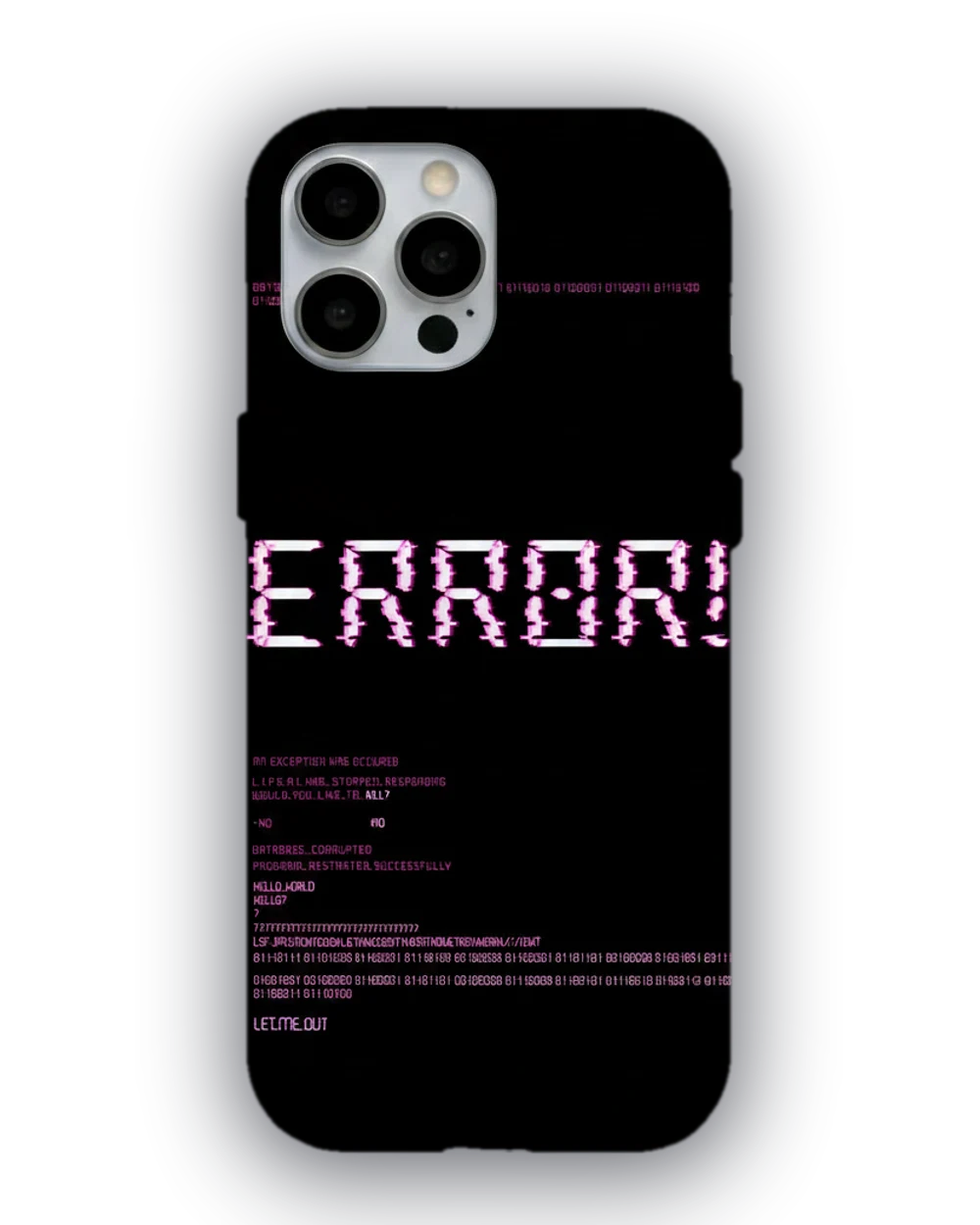 Dijital Hata Glitch telefon kılıfı