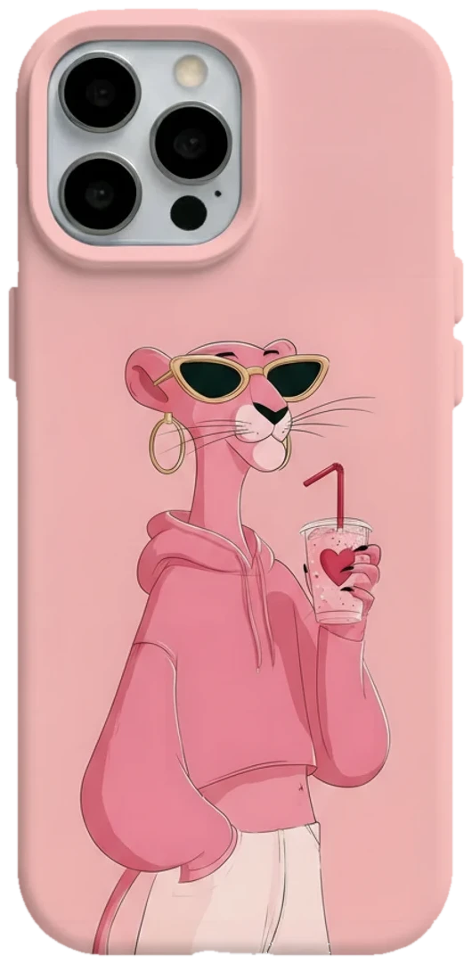 Pembe Panter telefon kılıfı