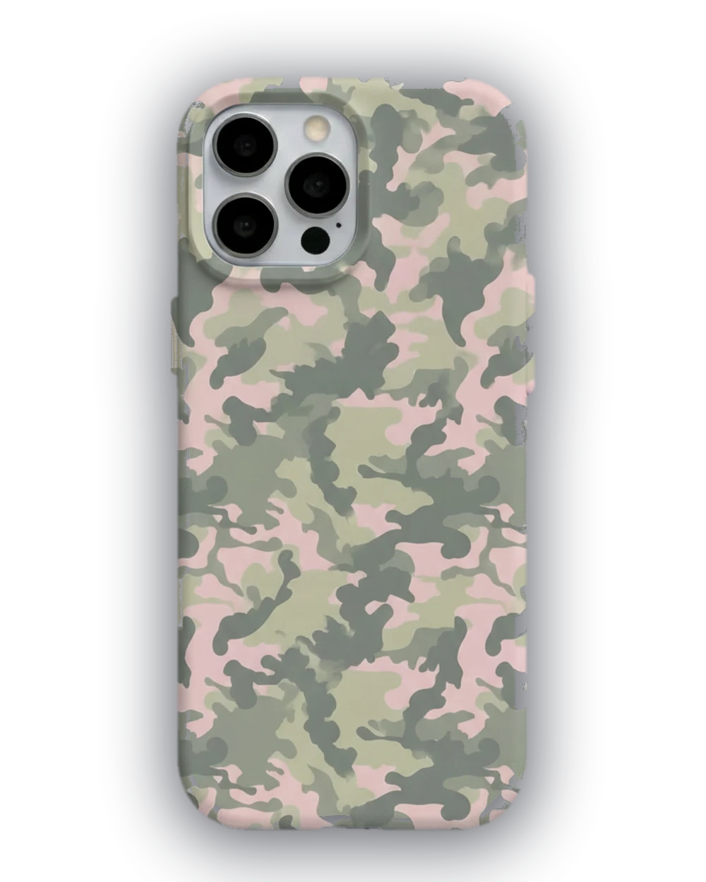 Pembe Kamuflaj telefon kılıfı
