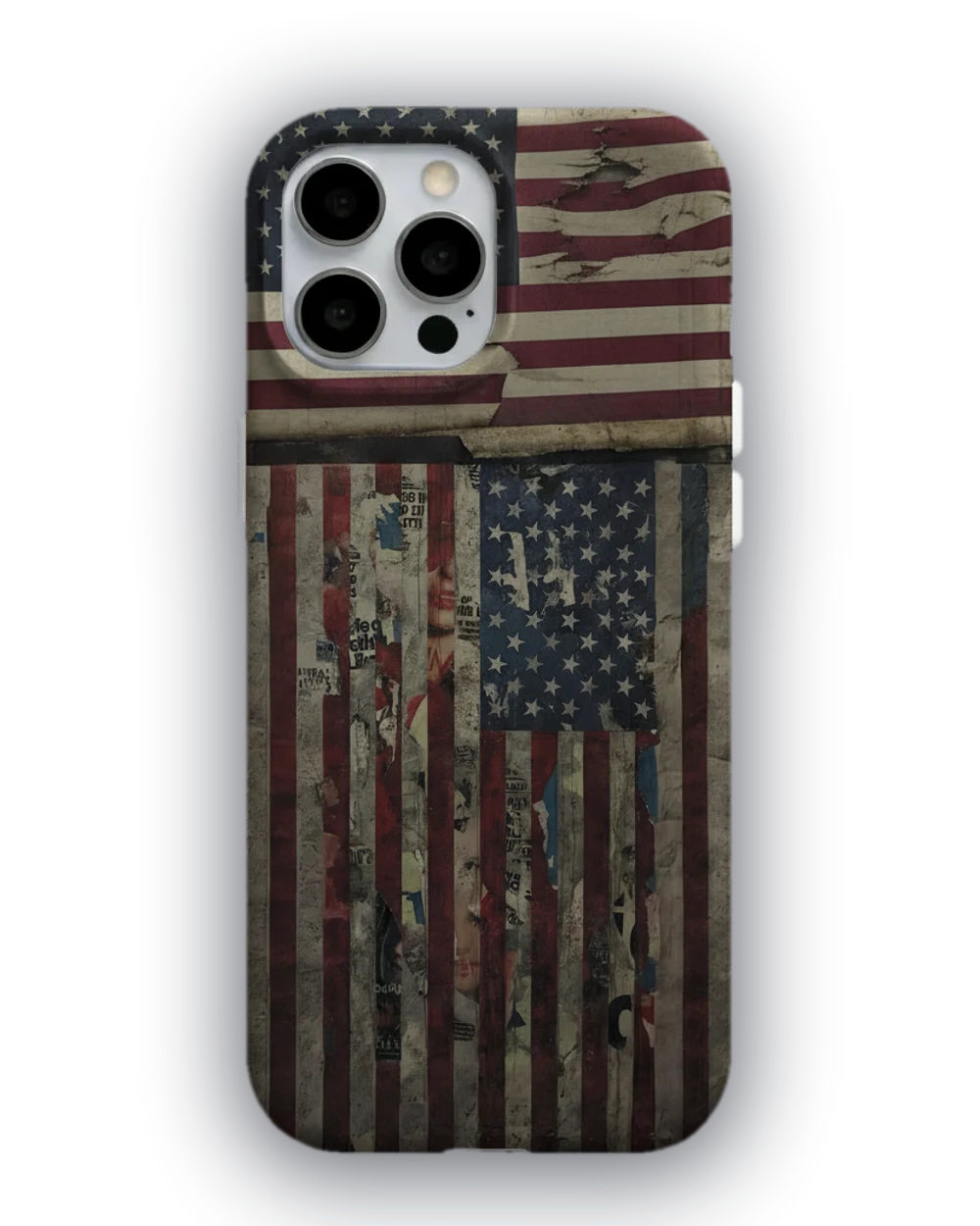 Vintage Amerikan Bayrağı telefon kılıfı