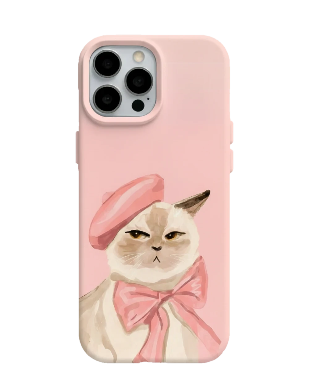 Bereli Fiyonklu Kedi telefon kılıfı