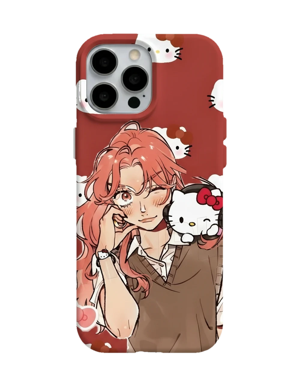 Hello Kitty Anime Kız telefon kılıfı
