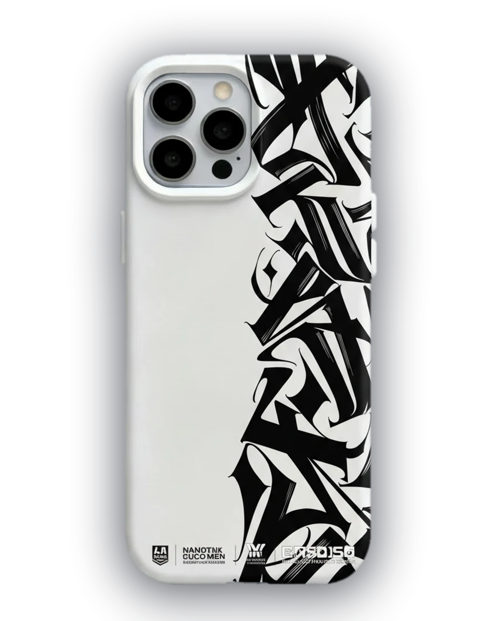 Siyah Beyaz Kaligrafi telefon kılıfı