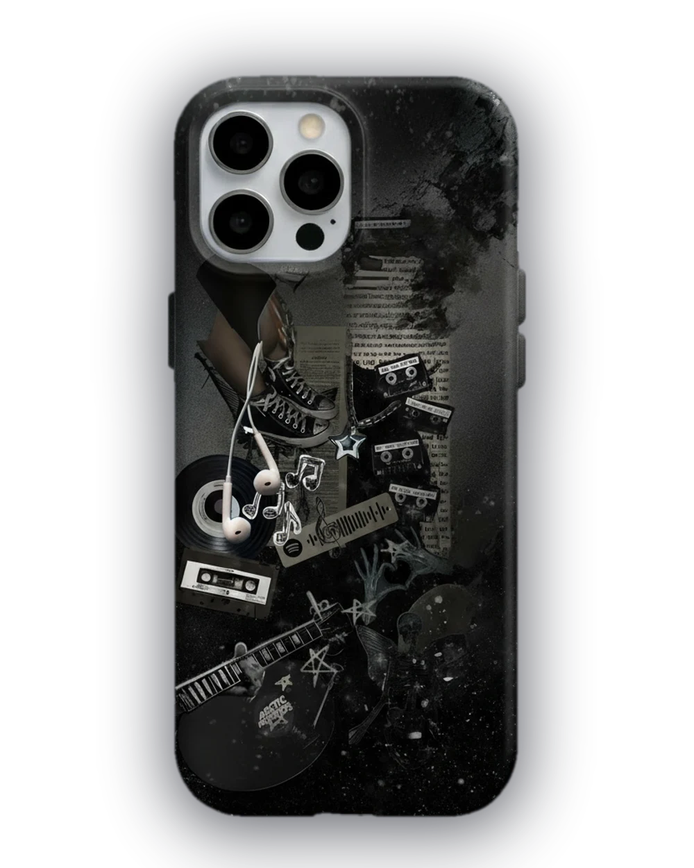 Kaset ve Gitar telefon kılıfı