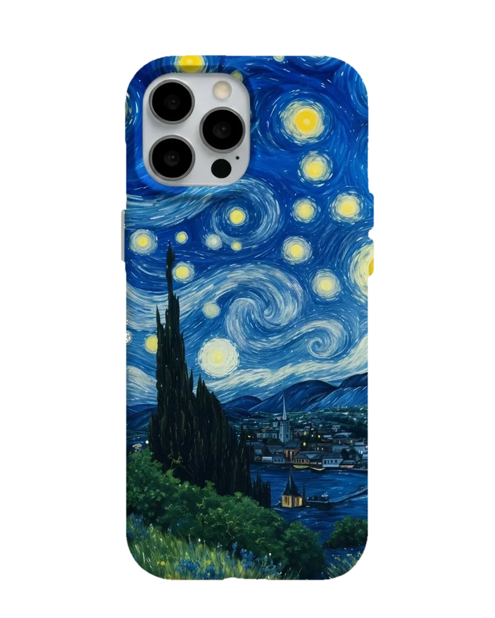 Yıldızlı Gece telefon kılıfı