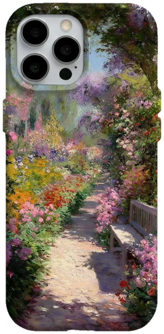 Monet Bahçe Yolu telefon kılıfı