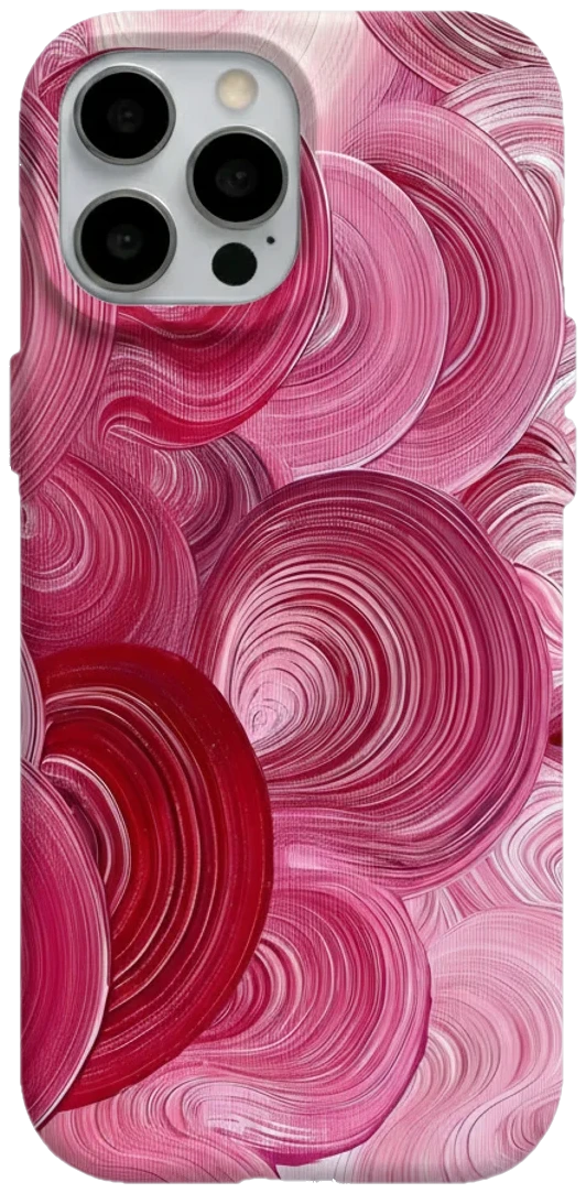Pembe Girdaplar telefon kılıfı