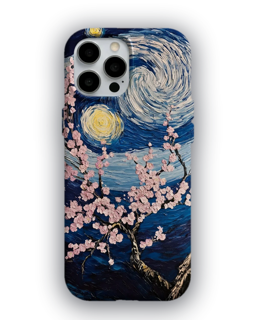 Yıldızlı Gecede Bahar Dalı telefon kılıfı