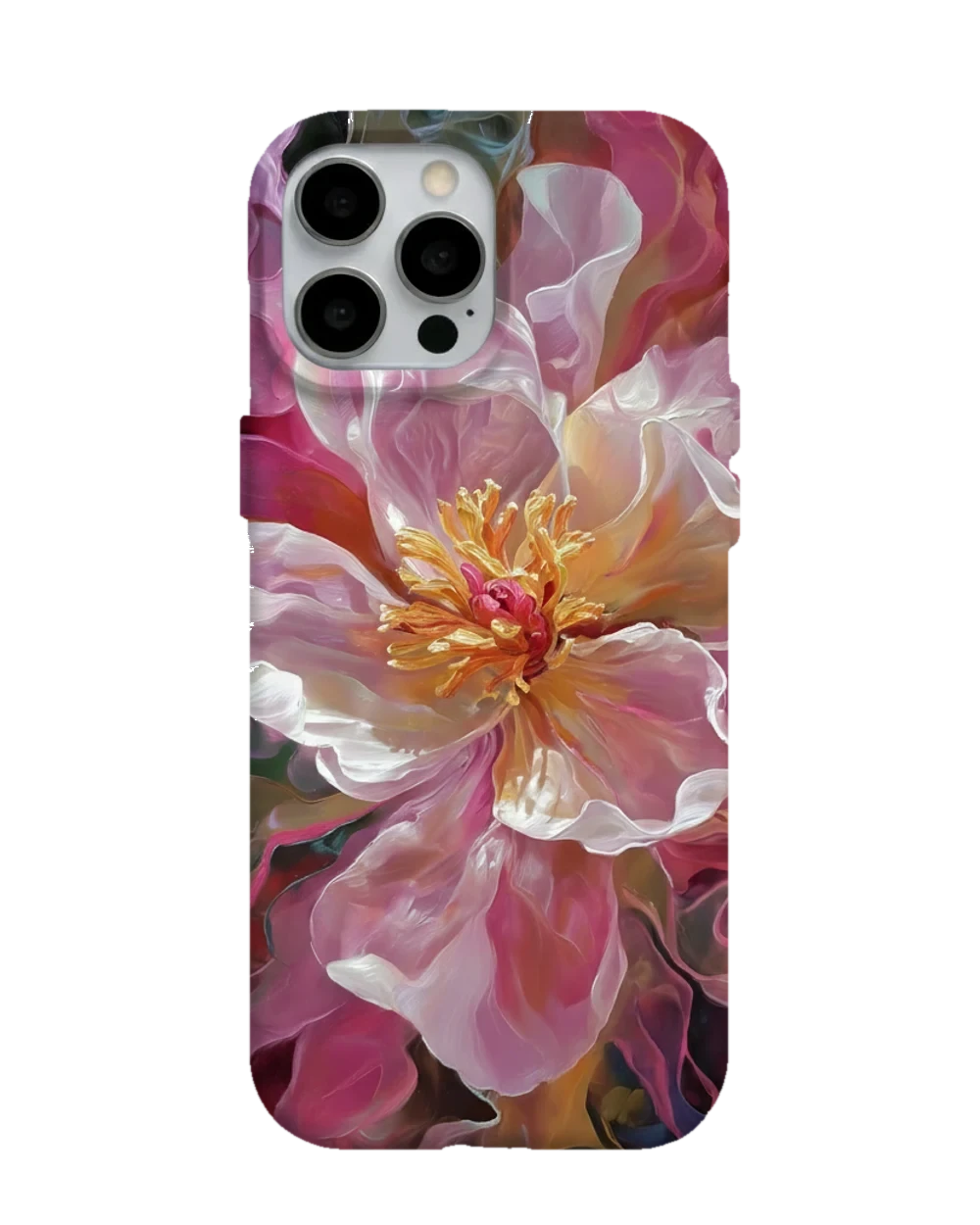 Dev Pembe Çiçek telefon kılıfı