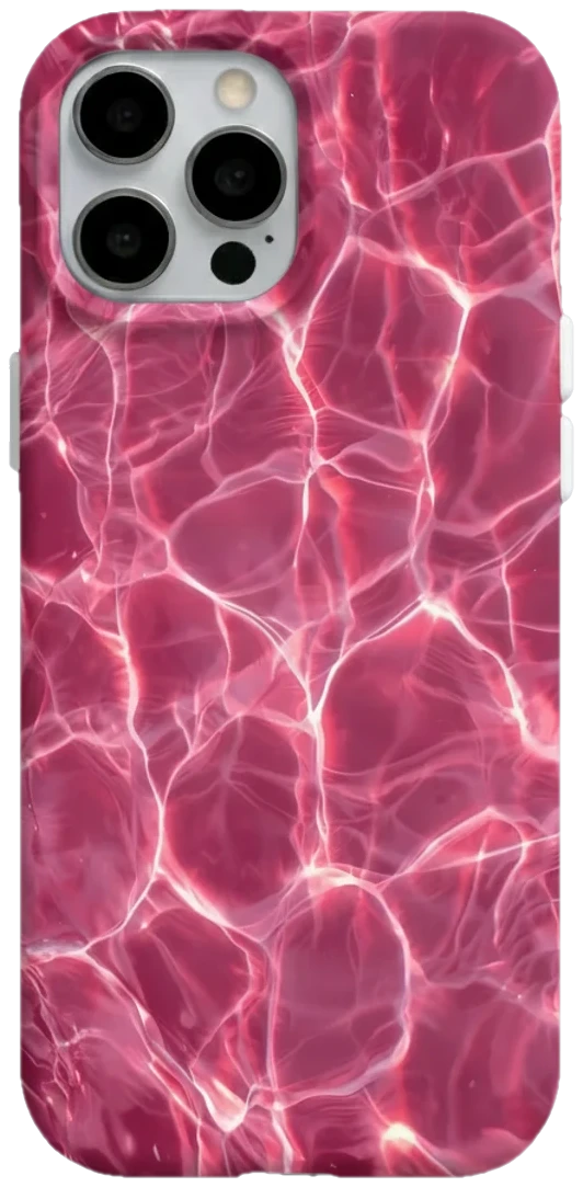 Pembe Su Işığı telefon kılıfı