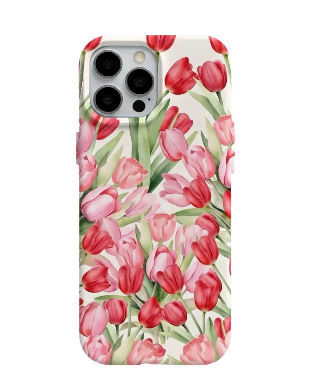 Pembe Laleler telefon kılıfı