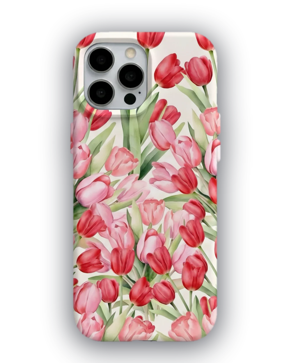 Pembe Laleler telefon kılıfı